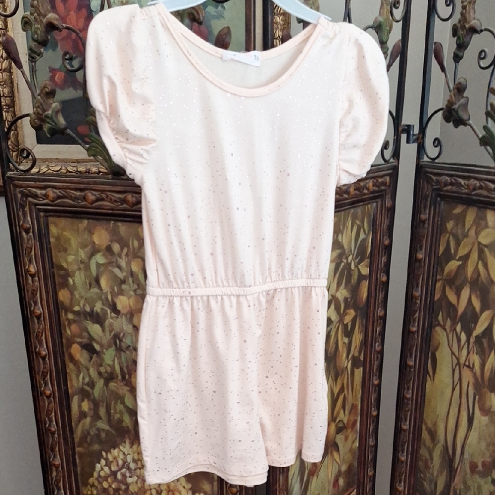 Girls' Light Pink Sparkle One-Piece Bodysuit